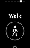 Bildschirm Walking-Training